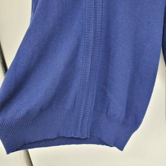 Vintage Hysport Australia International Pure New Wool Blue Zip Up Sweater 20 - Picture 14 of 16